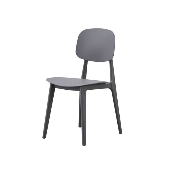 OUTLET Oslo Dark Grey Plastic Dining Chair