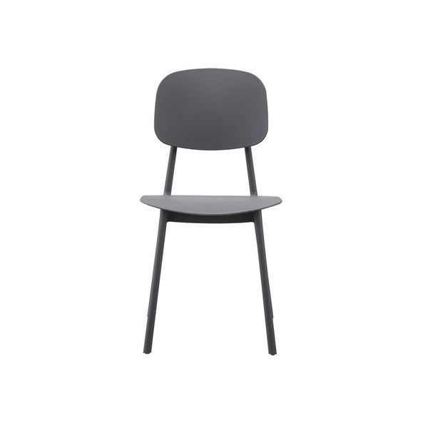 OUTLET Oslo Dark Grey Plastic Dining Chair