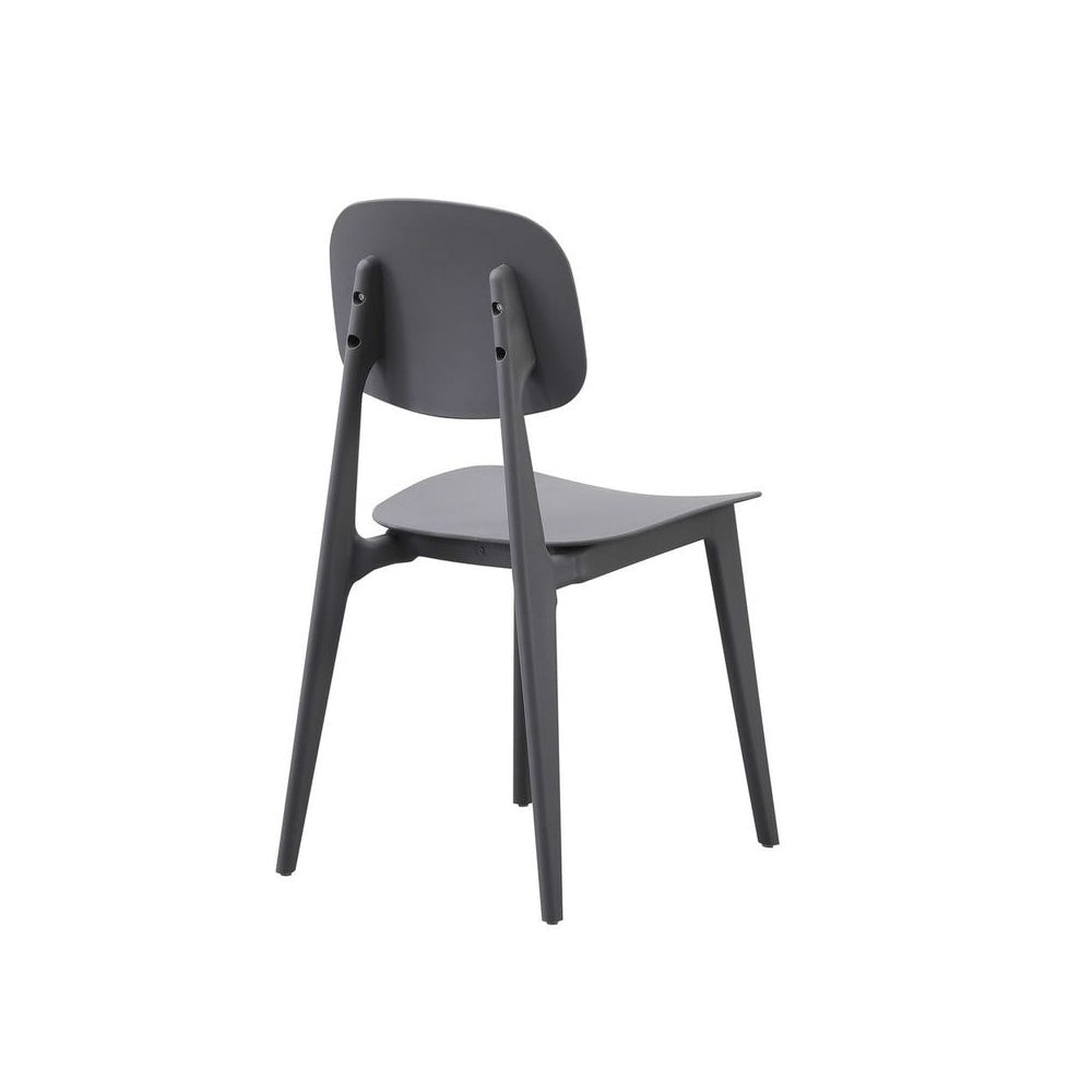 OUTLET Oslo Dark Grey Plastic Dining Chair