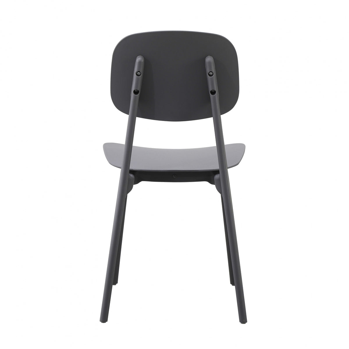 OUTLET Oslo Dark Grey Plastic Dining Chair