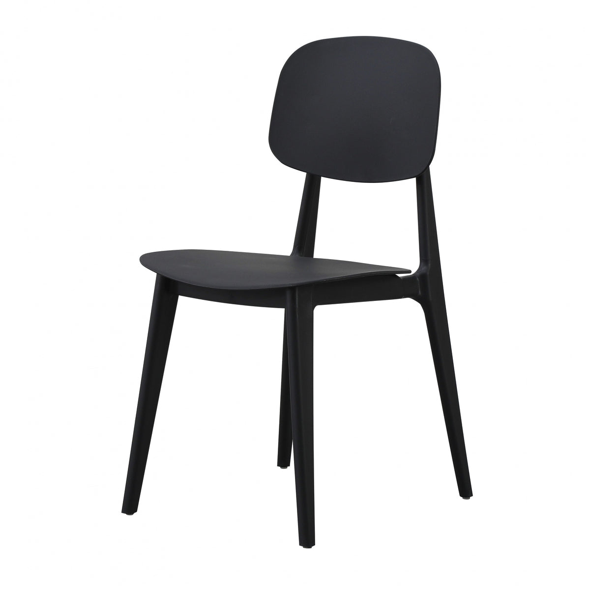OUTLET Oslo Black Plastic Dining Chair