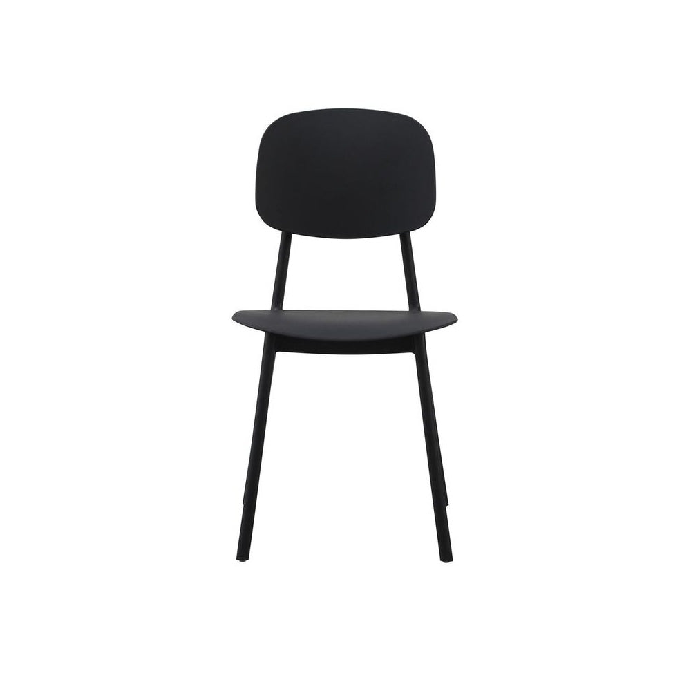 OUTLET Oslo Black Plastic Dining Chair