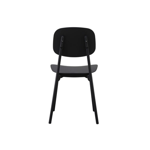 OUTLET Oslo Black Plastic Dining Chair