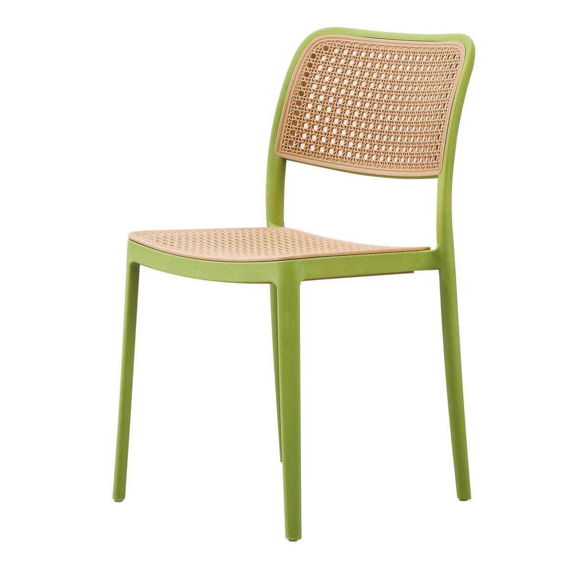Green Plastic Café Dining Chair