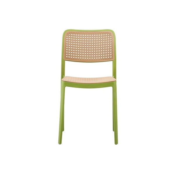 Green Plastic Café Dining Chair