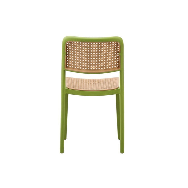Green Plastic Café Dining Chair