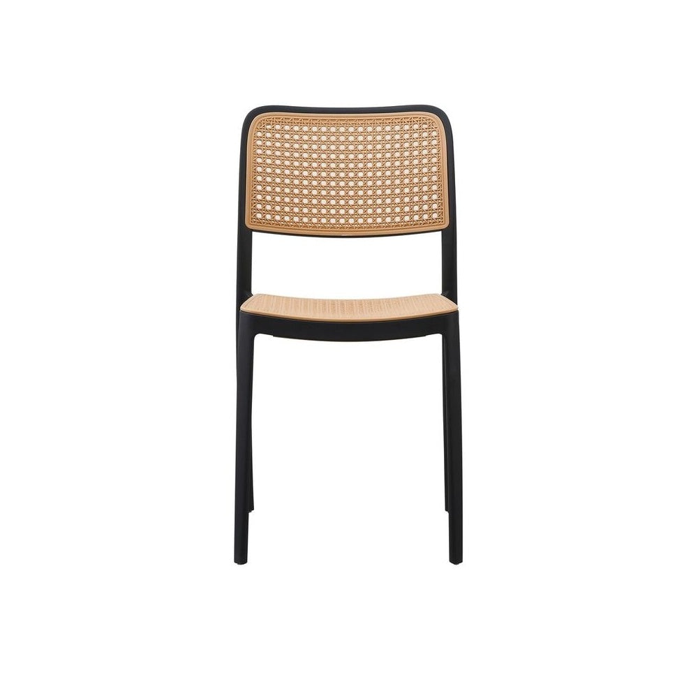 Black Plastic Café Dining Chair