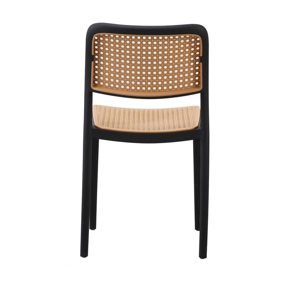 Black Plastic Café Dining Chair