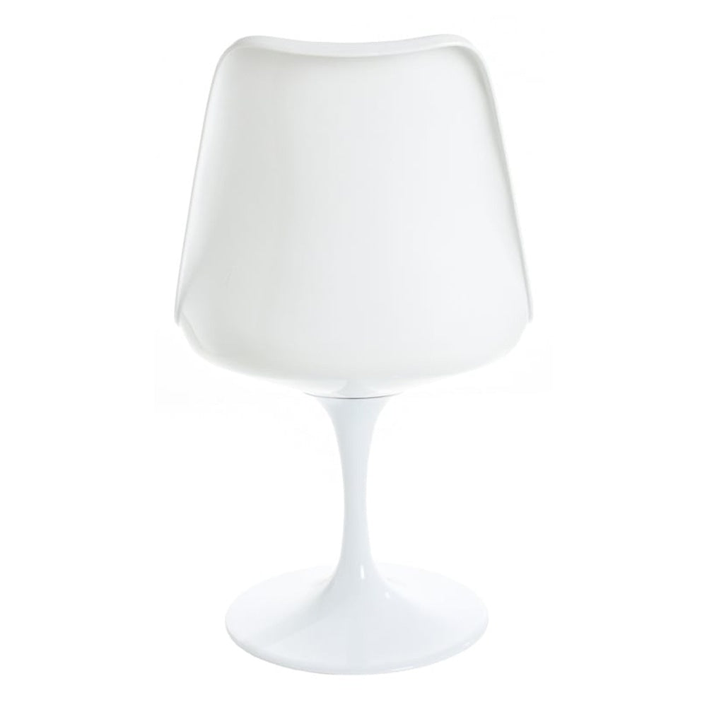 White and Textured Blue Chelsea Side Chair