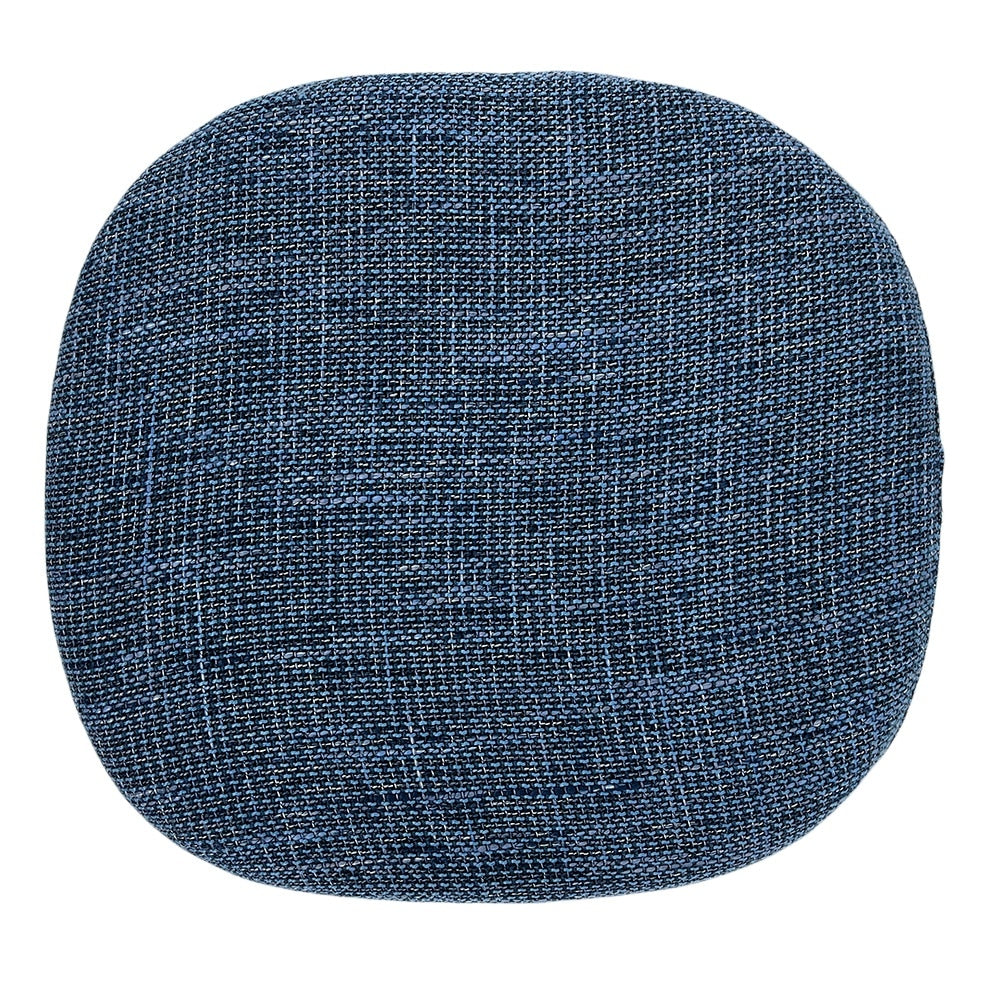 White and Textured Blue Chelsea Side Chair