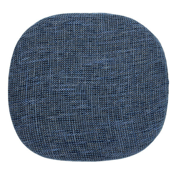 White and Textured Blue Chelsea Side Chair
