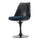 Black and Textured Blue Chelsea Side Chair