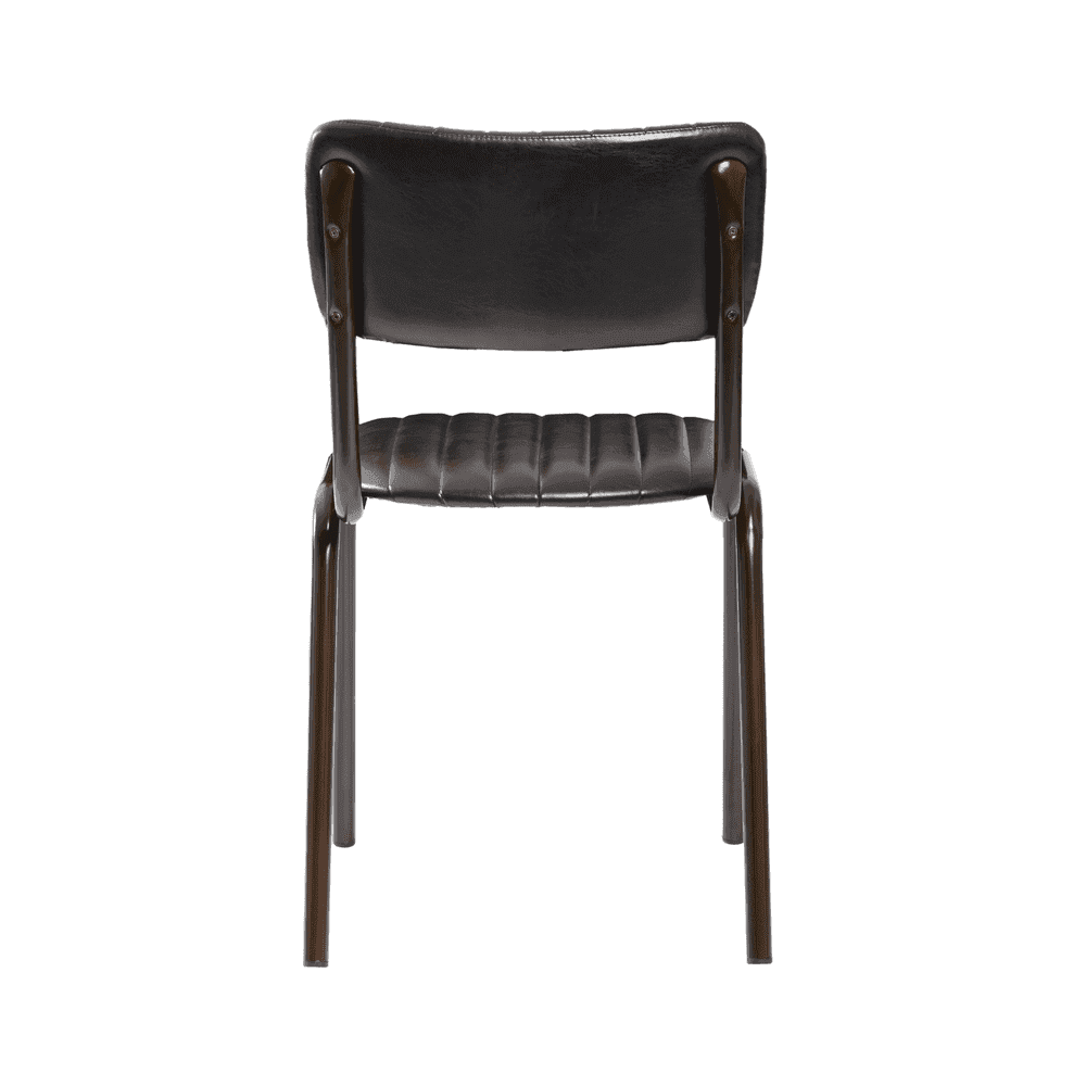 Tavo Vintage Black Side Chair (PACK OF 2)
