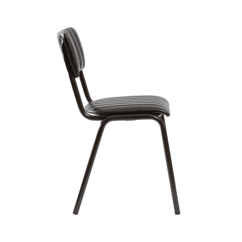 Tavo Vintage Black Side Chair (PACK OF 2)