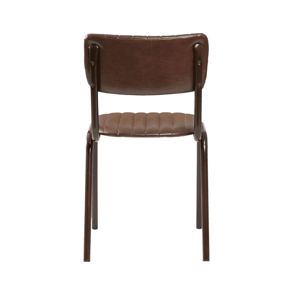 Tavo Vintage Brown Side Chair (PACK OF 2)