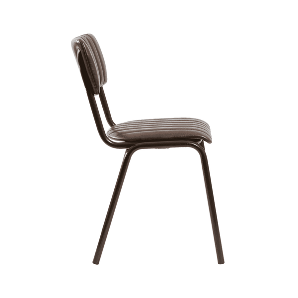 Tavo Vintage Brown Side Chair (PACK OF 2)