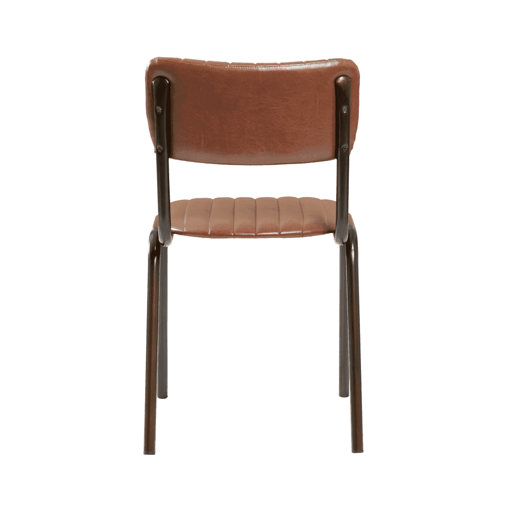 Tavo Vintage Tan Side Chair (PACK OF 2)