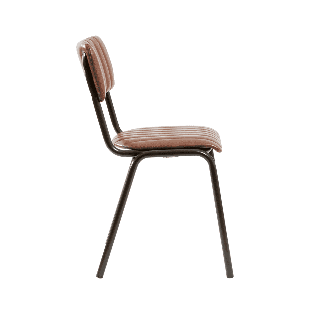 Tavo Vintage Tan Side Chair (PACK OF 2)