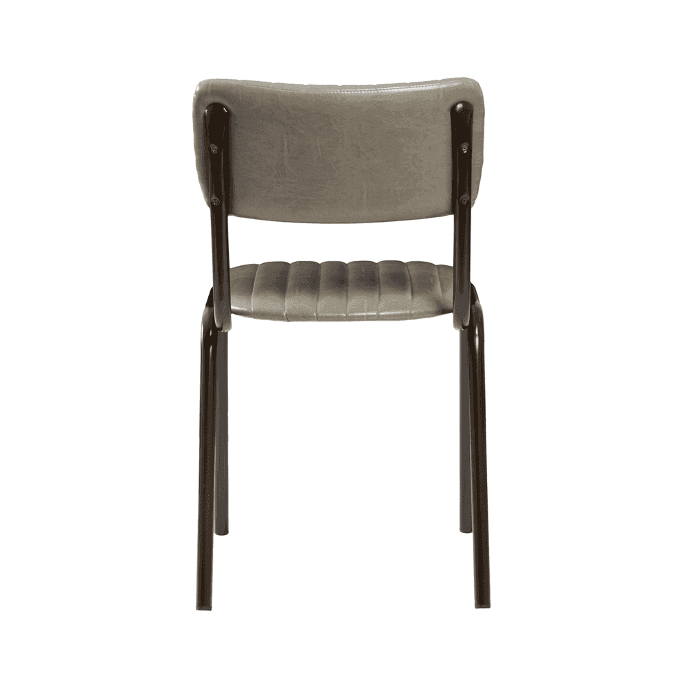 Tavo Vintage Dark Grey Side Chair (PACK OF 2)