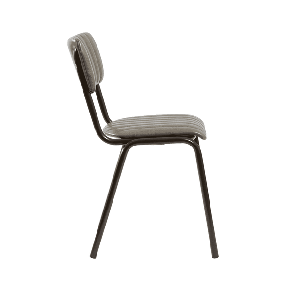 Tavo Vintage Dark Grey Side Chair (PACK OF 2)