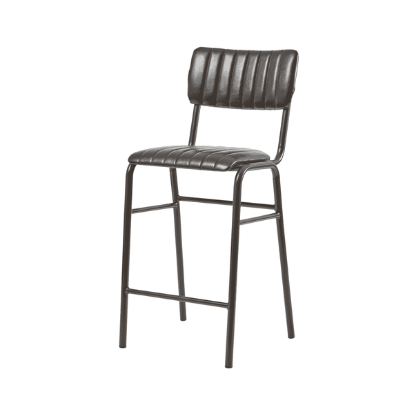 Tavo Vintage Black Mid Stool (PACK OF 2)
