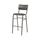 Tavo Vintage Black Bar Stool (PACK OF 2)