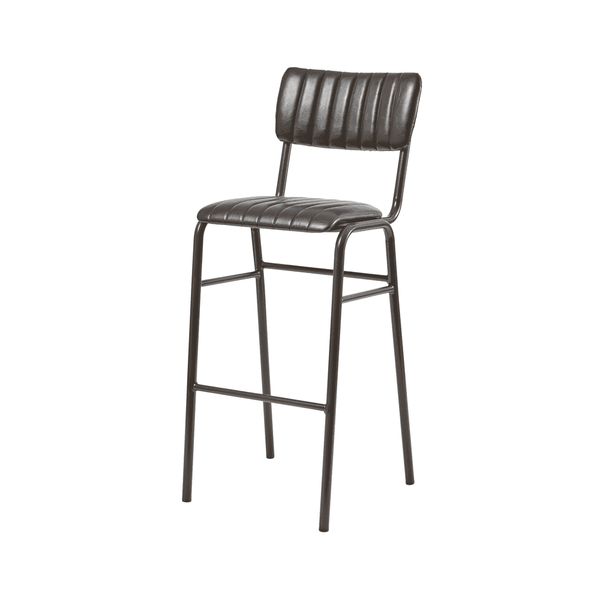 Tavo Vintage Black Bar Stool (PACK OF 2)