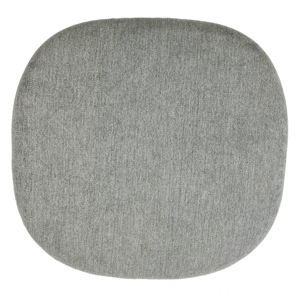 White and Velveteen Grey Chelsea Side Chair