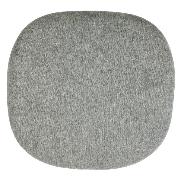 White and Velveteen Grey Chelsea Side Chair