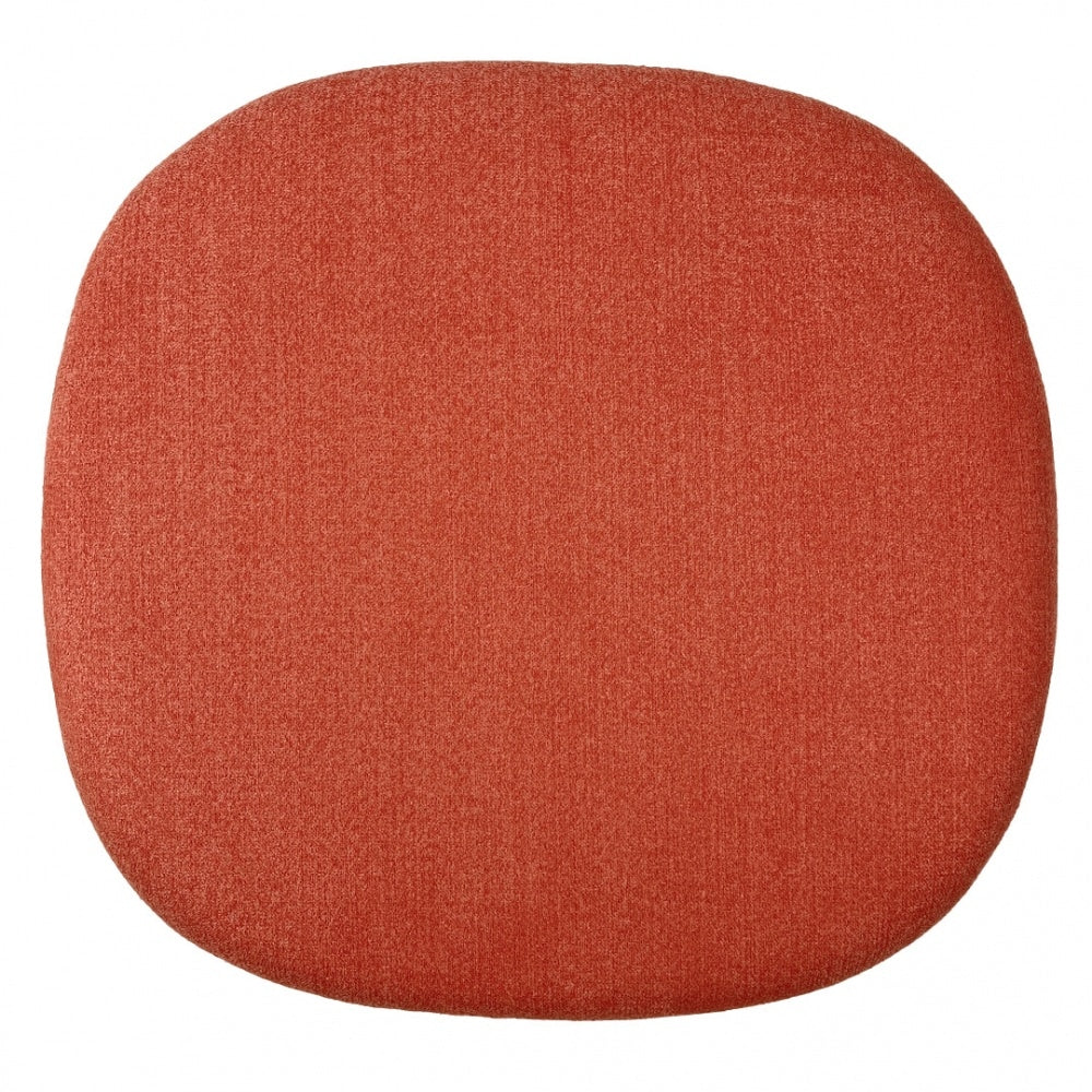 Black and Velveteen Orange Chelsea Side Chair