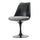 Black and Textured Light Grey Chelsea Side Chair