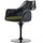 Black And Textured Olive Green Chelsea Armchair