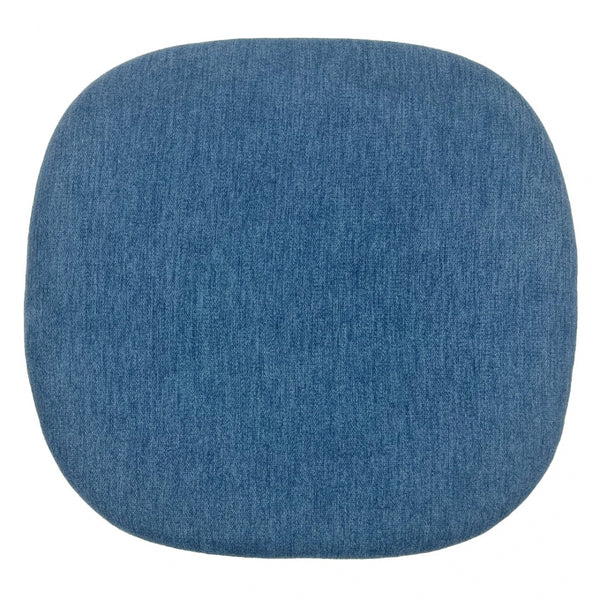 White and Velveteen Navy Chelsea Side Chair
