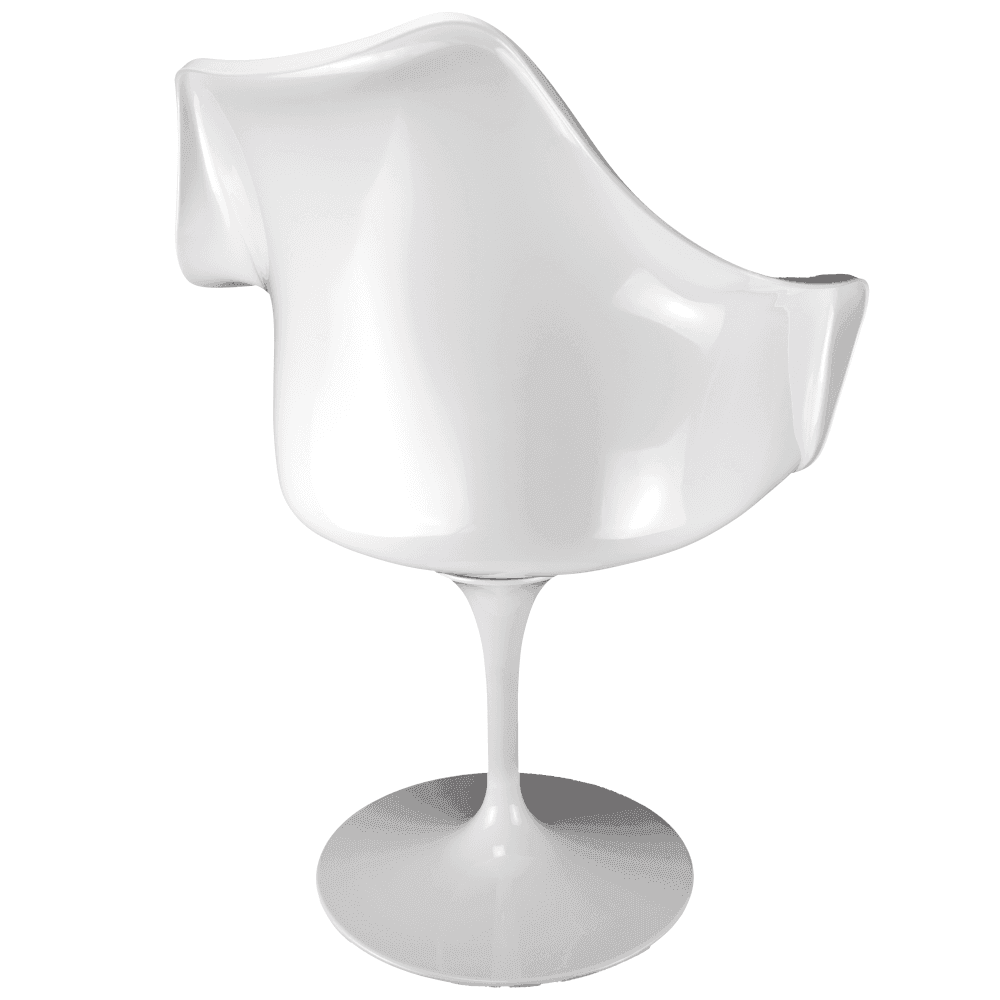 White and Velveteen Navy Chelsea Armchair