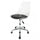 Soho Clear and Black Plastic Desk Chair with Swivel Base