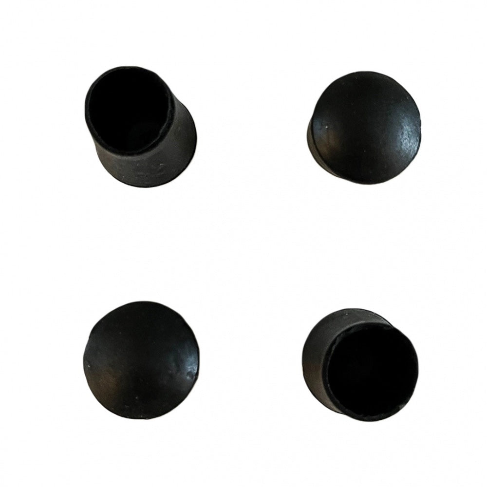 *RECOMMENDED* 4 x Black Rubber Caps For Metal Legs/Floor Protection