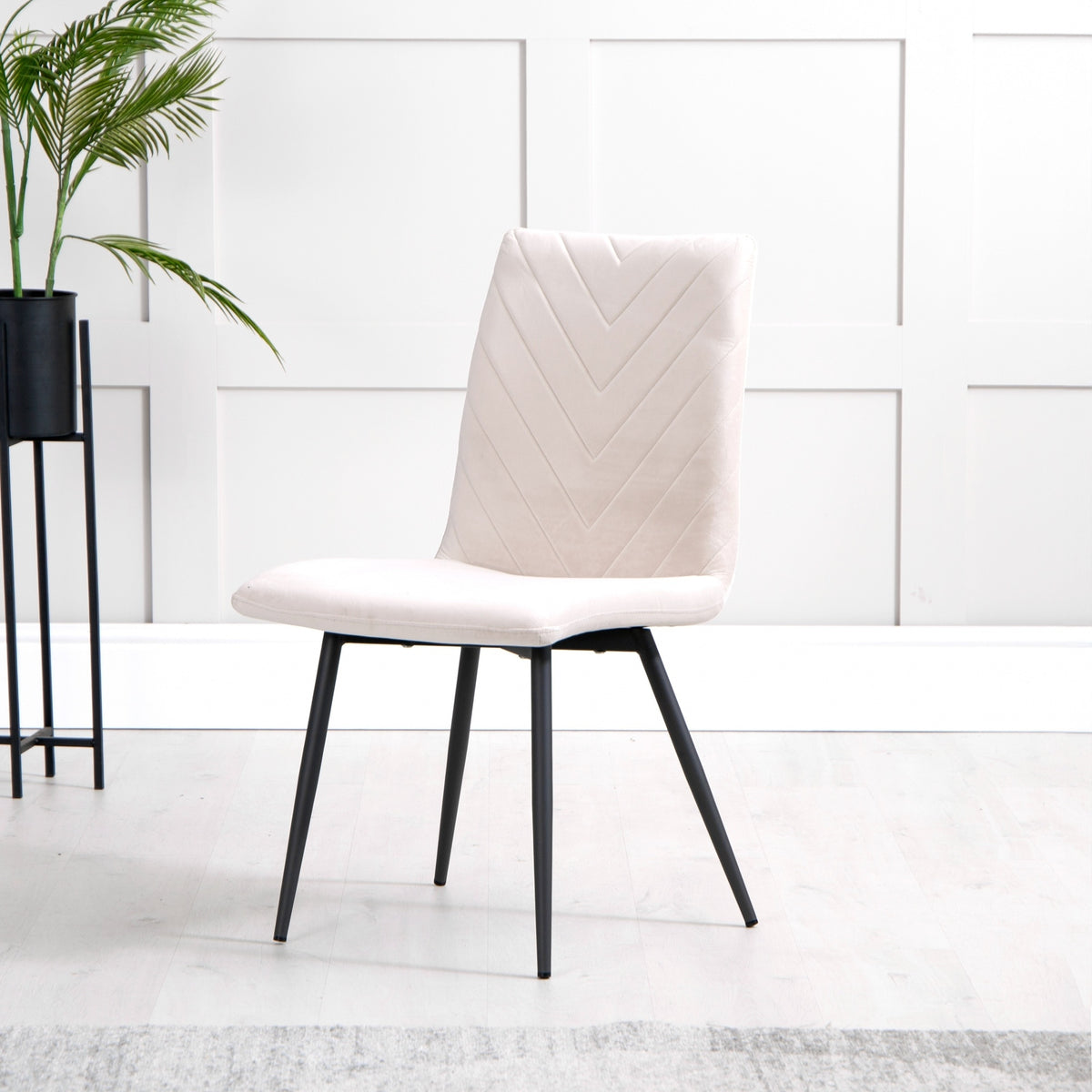 Brooklyn Taupe Velvet Dining Chair (Set of 2)