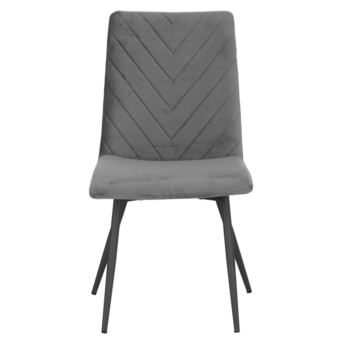 Brooklyn Dark Grey Velvet Dining Chair (Set of 2)