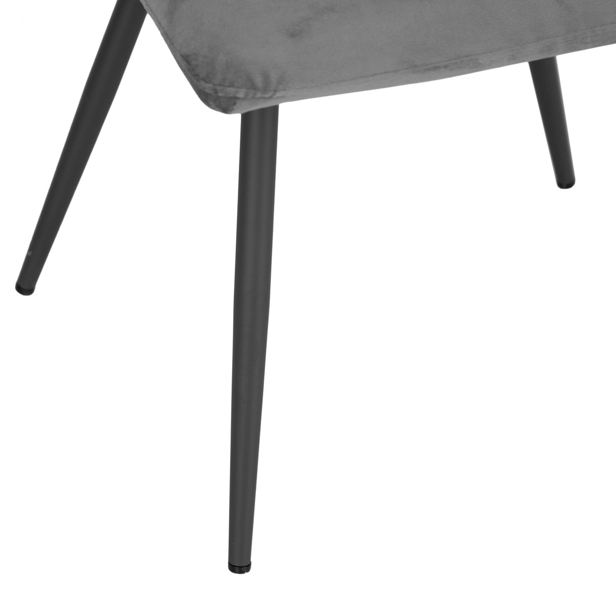 Brooklyn Dark Grey Velvet Dining Chair (Set of 2)