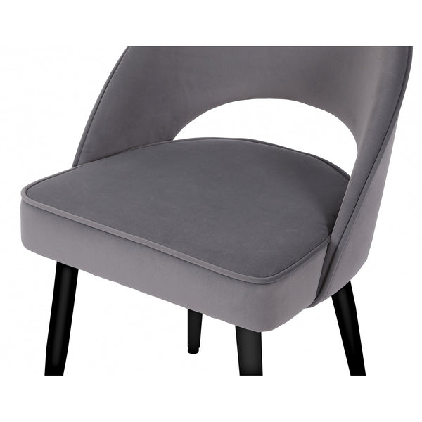 Denver Grey Velvet Dining Chair (Set of 2)