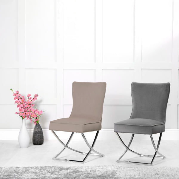 Miami Taupe Dining Chair (Set of 2)