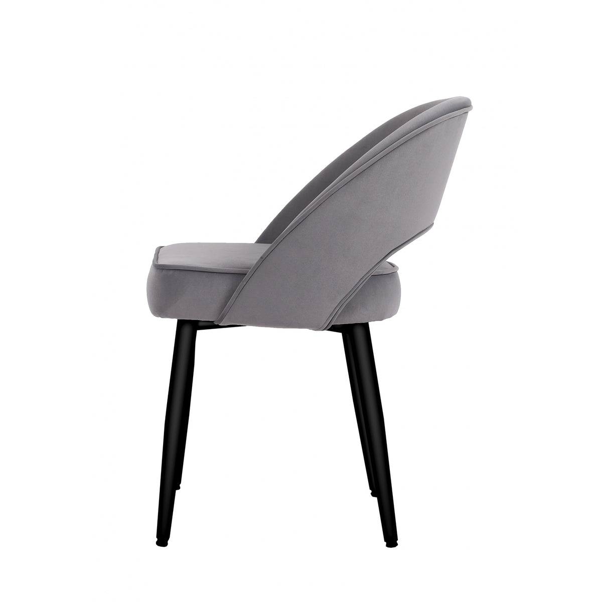 Denver Grey Velvet Dining Chair (Set of 2)
