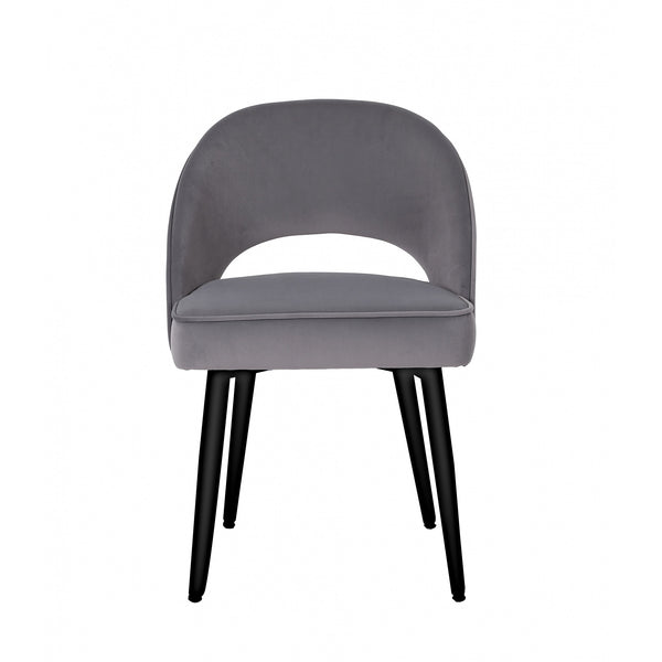 Denver Grey Velvet Dining Chair (Set of 2)