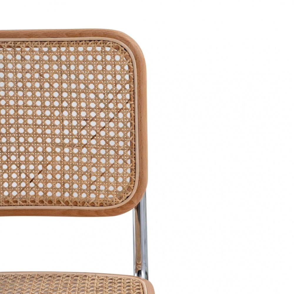 Fusion Living Natural Camden Cantilever Dining Chair
