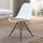 Soho White and Blush Pink Dining Chair with Black Metal Legs