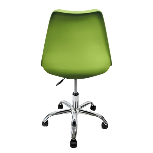 Soho Green Plastic Desk Chair with Swivel Base