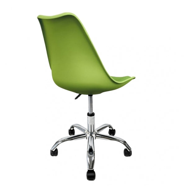 Soho Green Plastic Desk Chair with Swivel Base