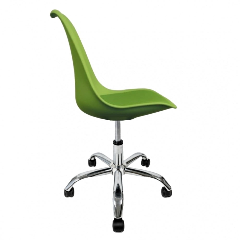 Soho Green Plastic Desk Chair with Swivel Base