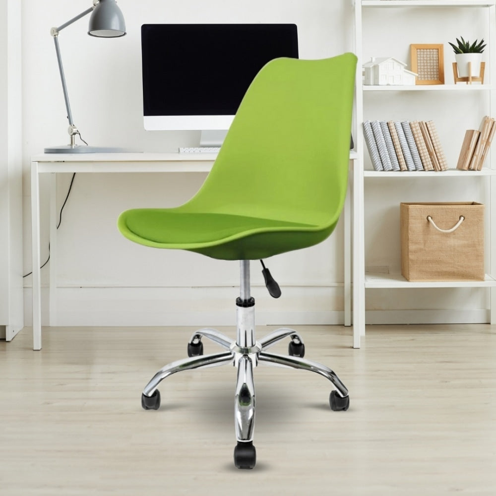 Soho Green Plastic Desk Chair with Swivel Base