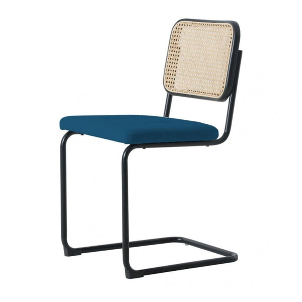 Fusion Living Navy Camden Cantilever Dining Chair